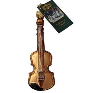 Old World Christmas Violin Glass Ornament
